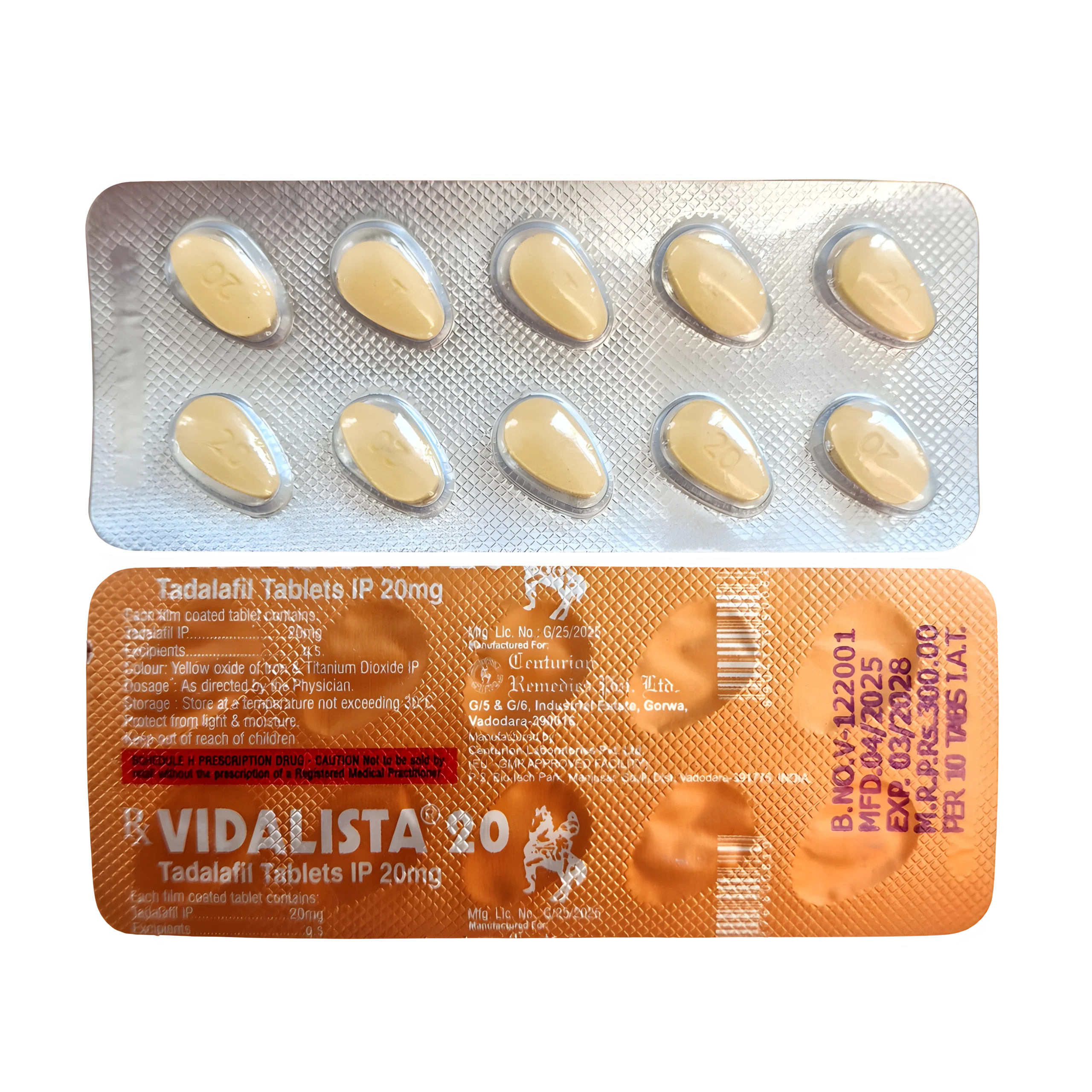 Vidalista tablete 20 mg